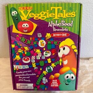 VeggieTales AlphaBead Bracelets Activity Box Big Idea Kids Craft Kit Bead Thread